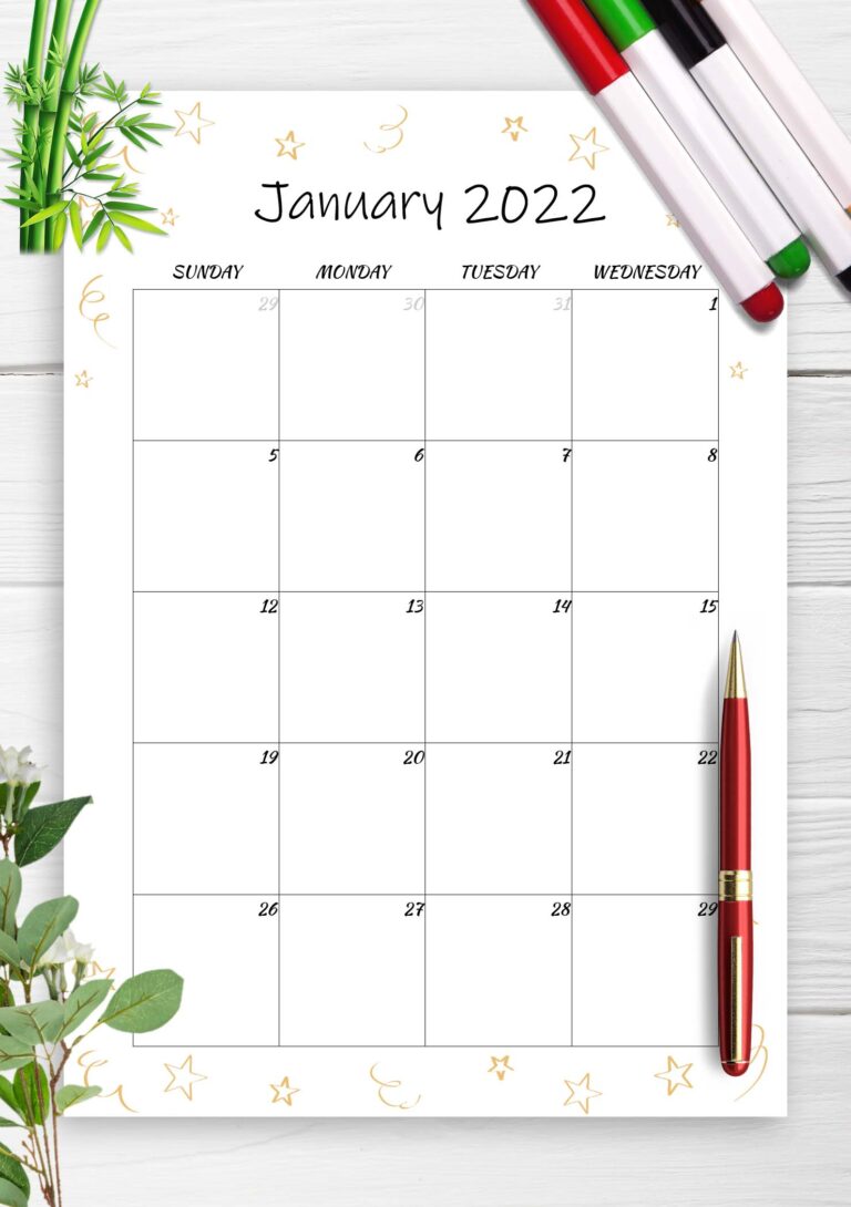 July 2022 Calendar Image