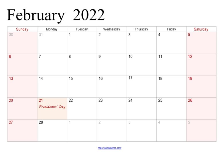 February 2024 Calendar Printable PDF Template With Holidays