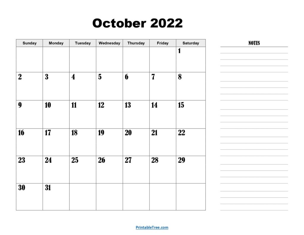 October 2024 Calendar Printable PDF Free Templates With Holidays