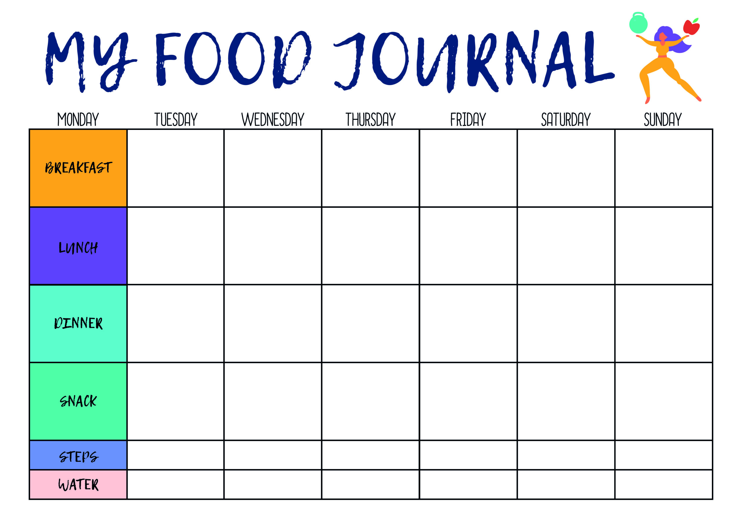 Colorful My Food Journal
