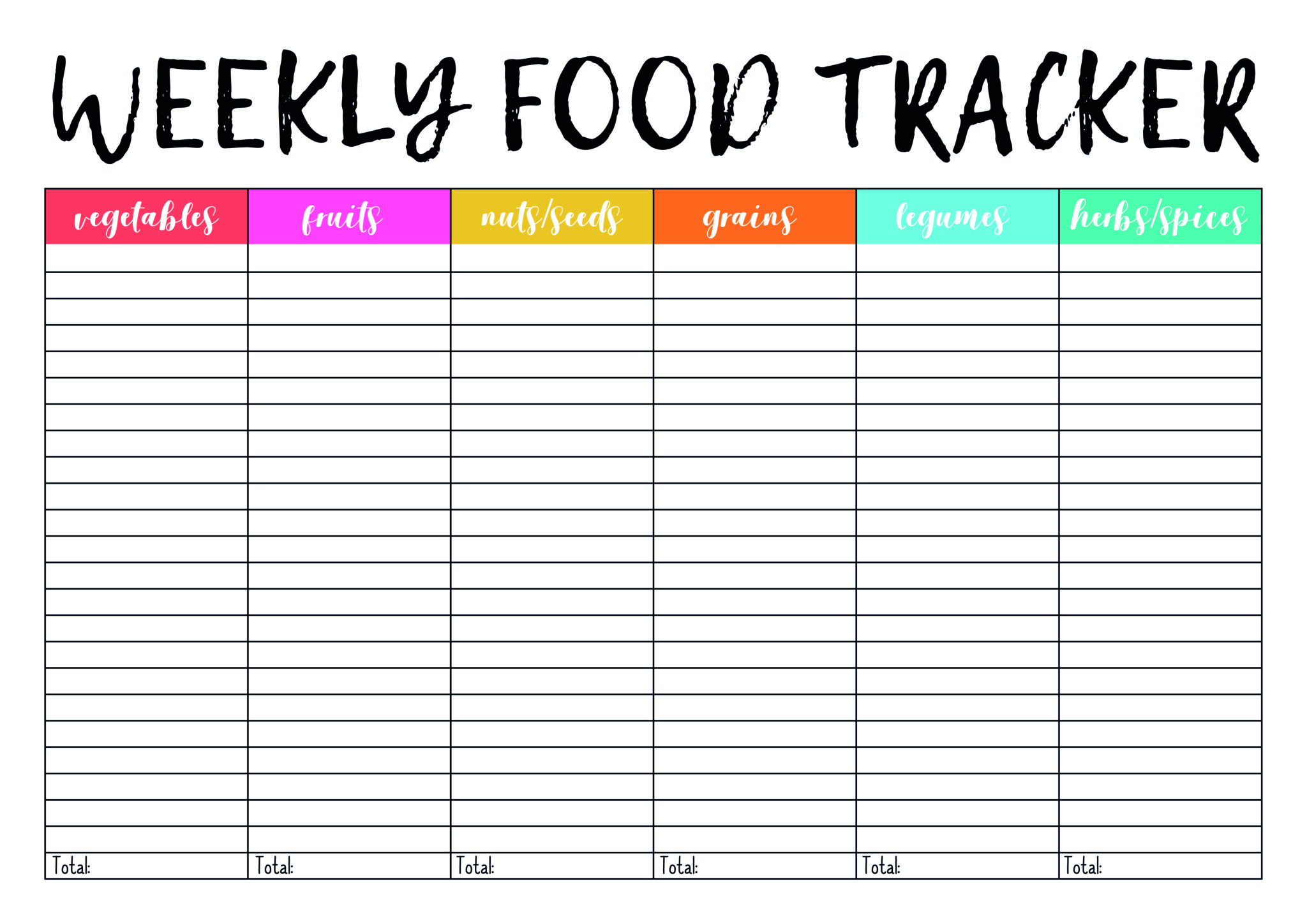 Free Weekly Food Planner Printable Plan Meals Now Printables For