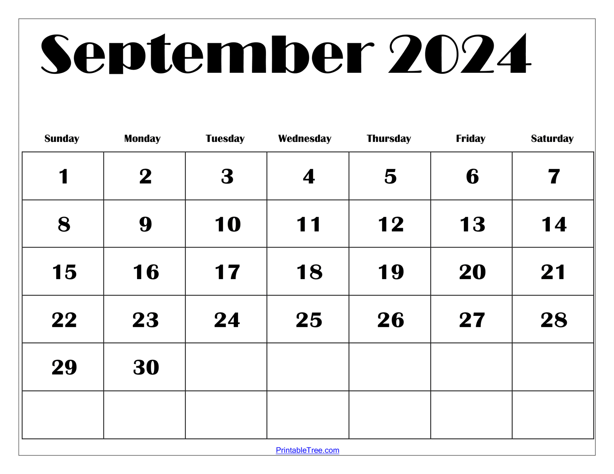 Free 2024 Calendar Printable PDF with Holidays Templates