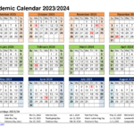 Three-Year Calendars Templates 2023/2024/2025