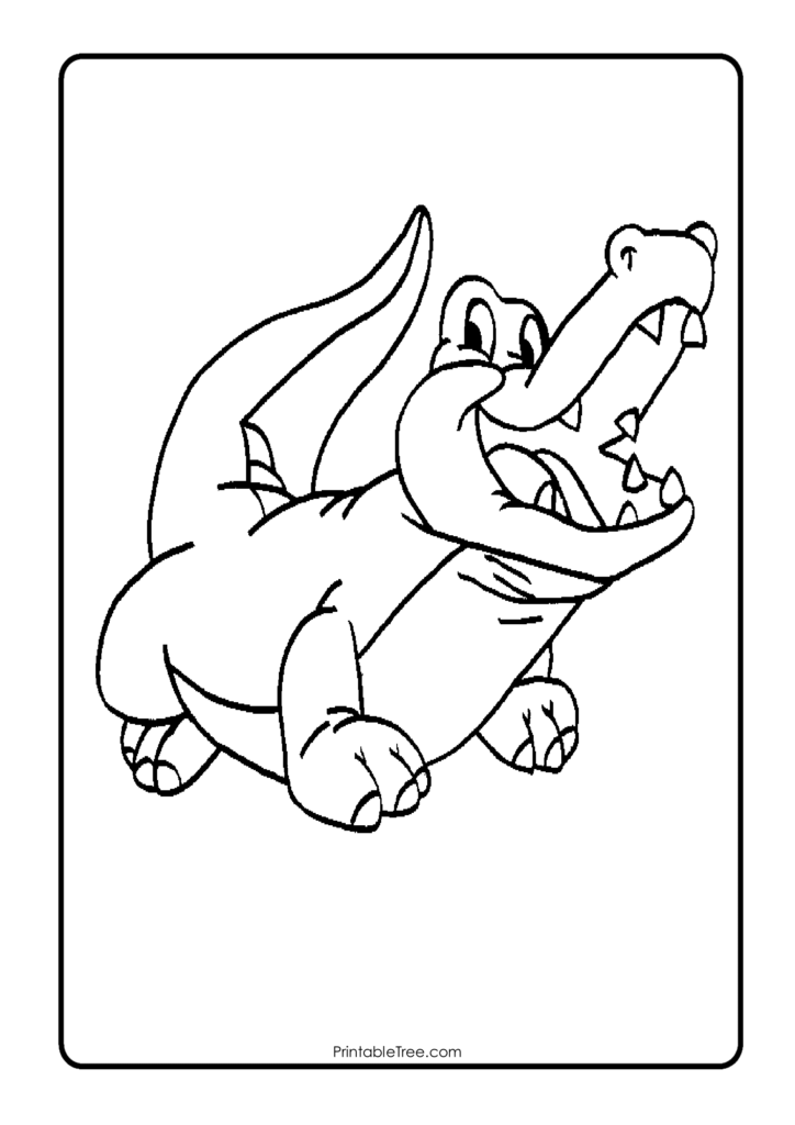 Alligator Coloring Pages 3