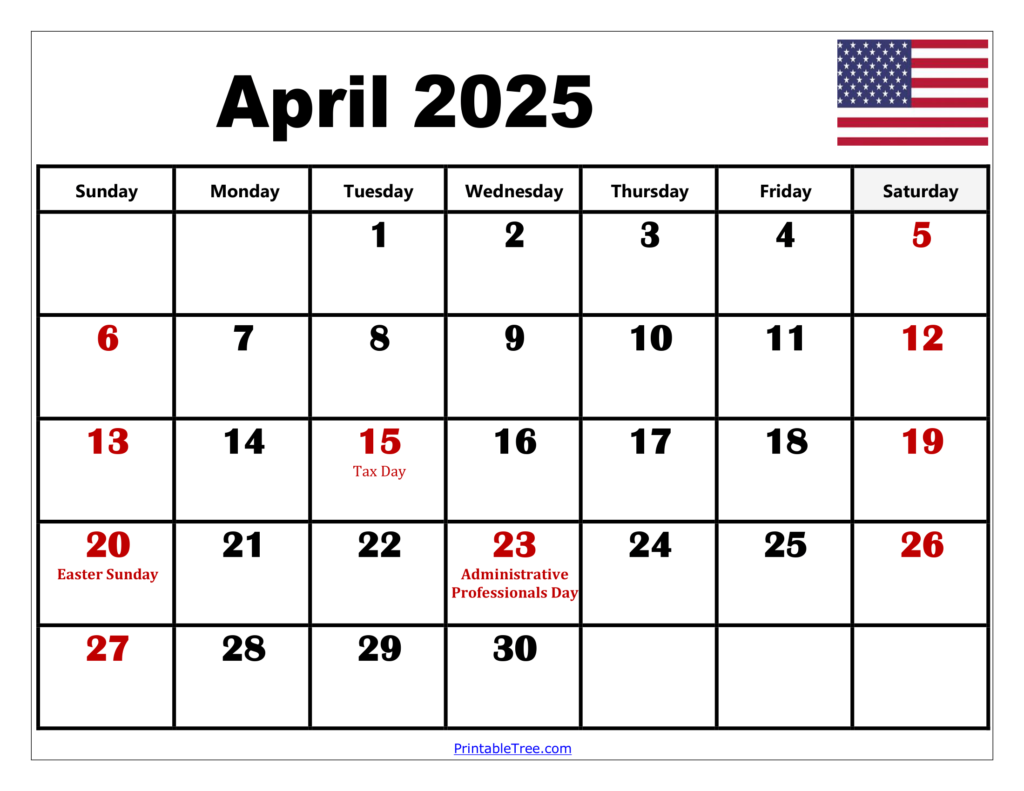 April 2025 Calendar Us Holidays 2025 Bobbi Chrissy