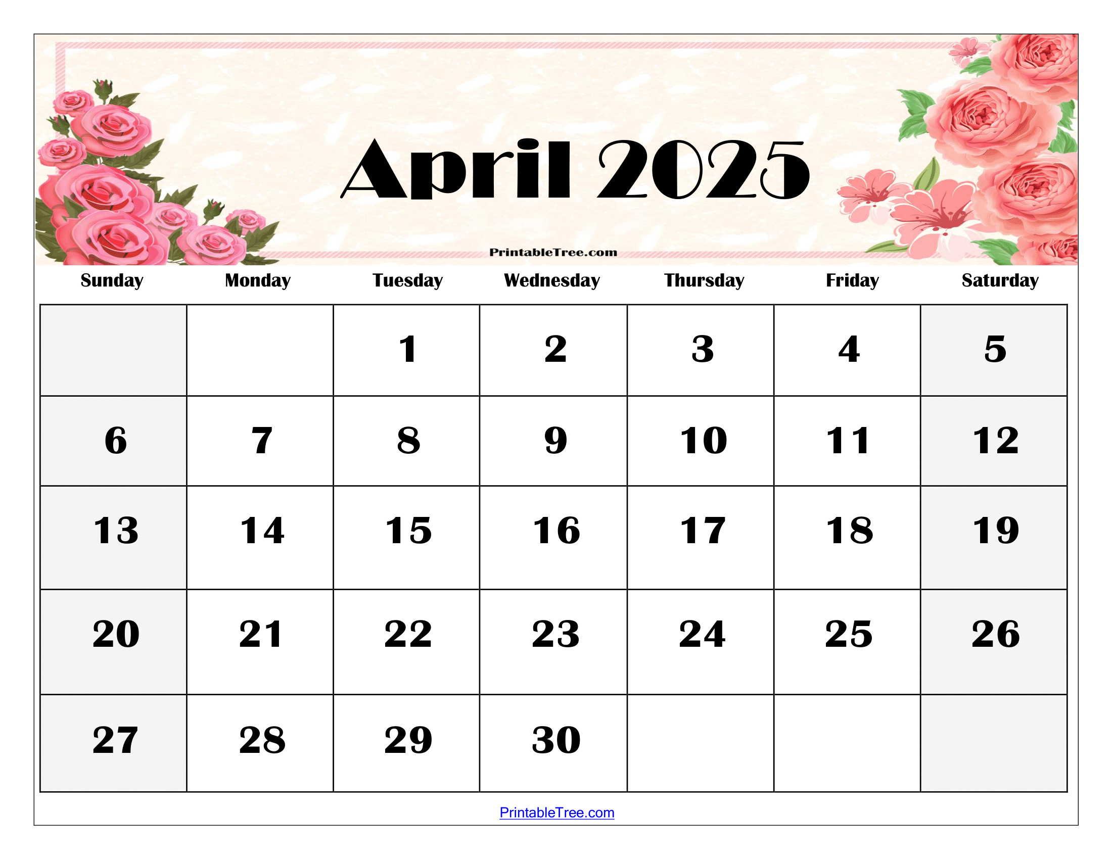 April 2025 Calendar With Festivals 