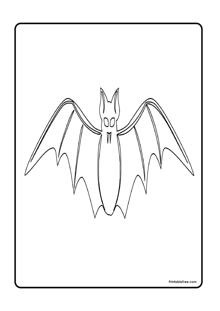 Bat Coloring Pages-8