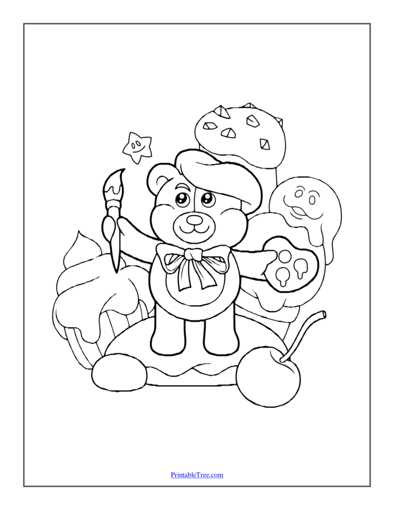 Bear Coloring Pages-3