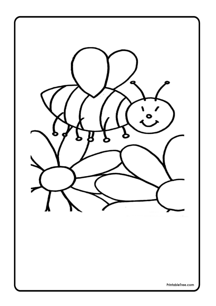 Bee Coloring Pages-10
