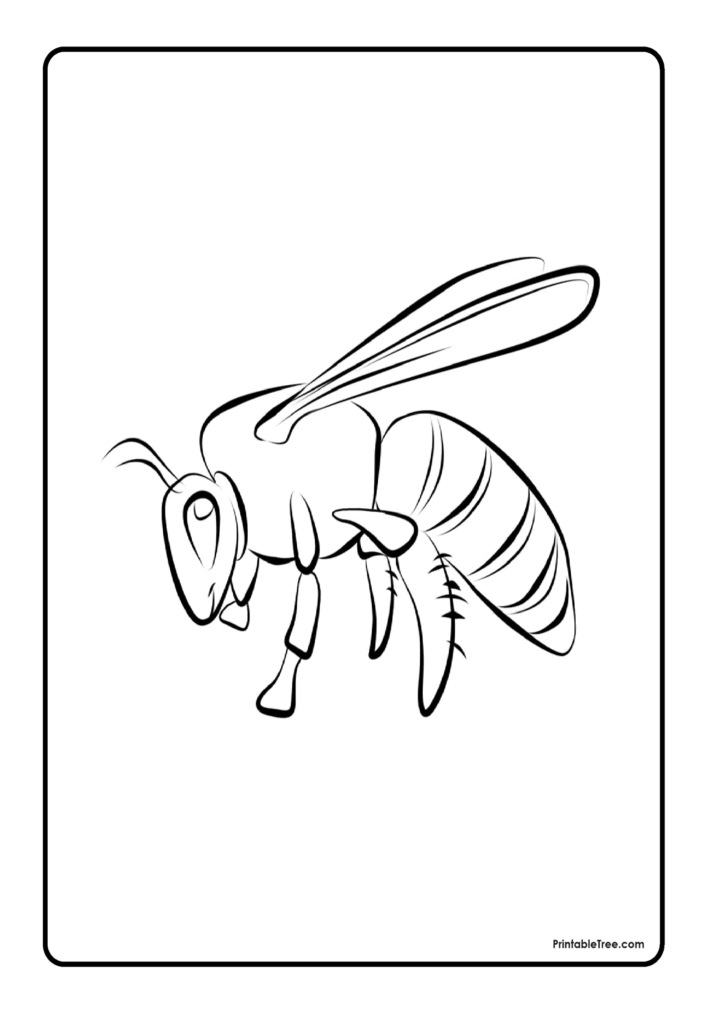 Bee Coloring Pages-14