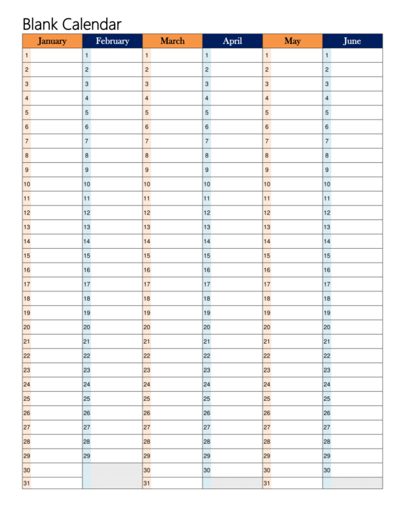 Free Printable Yearly 2025 Blank Calendar Templates PDF - Printable Tree