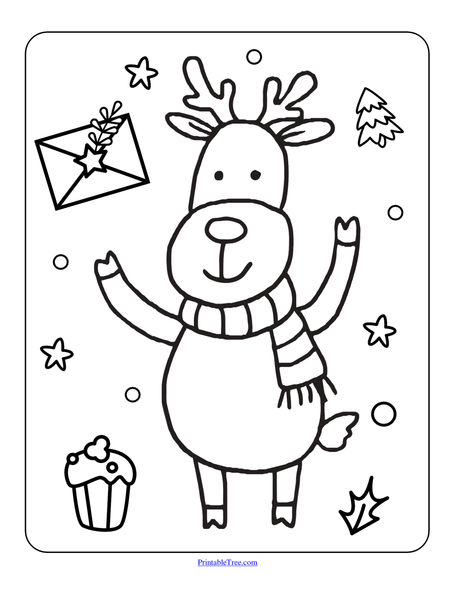 Free Printable Christmas Coloring Pages PDF for Kids and Adults