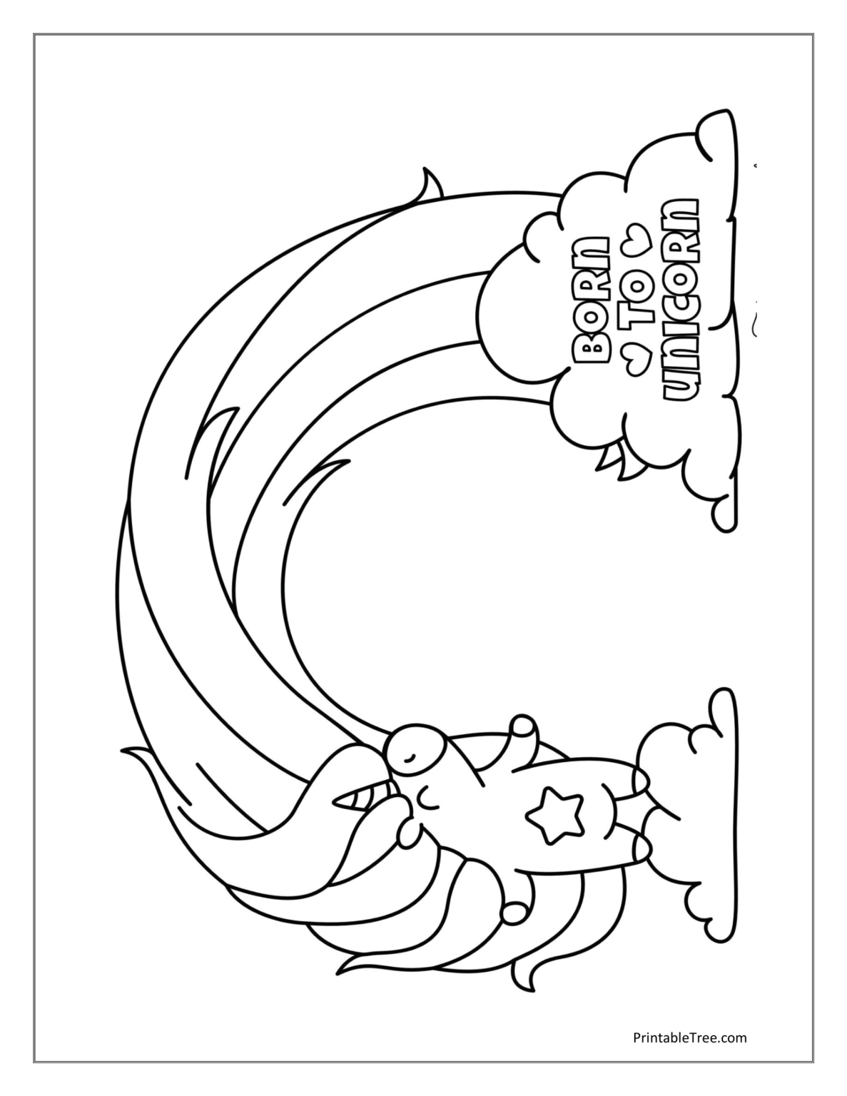 Free Printable Rainbow Coloring Pages PDF for Kids & Adults