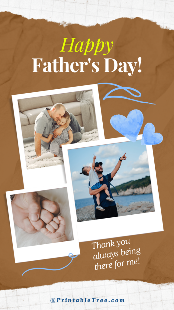 Cute Happy Fathers Day 2024 Card