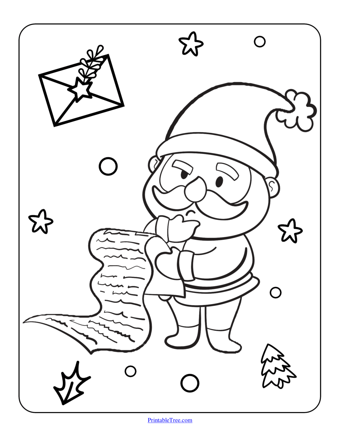 Free Printable Christmas Coloring Pages PDF for Kids and Adults
