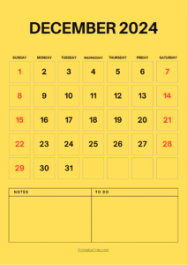 December 2024 Calendar Printable PDF Blank Free templates