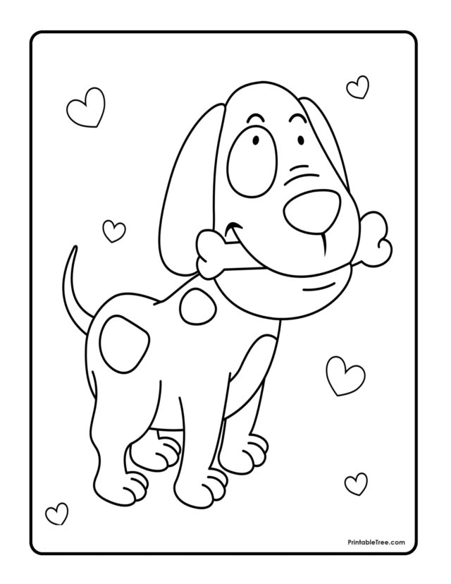 Free Printable Puppy Coloring Pages PDF