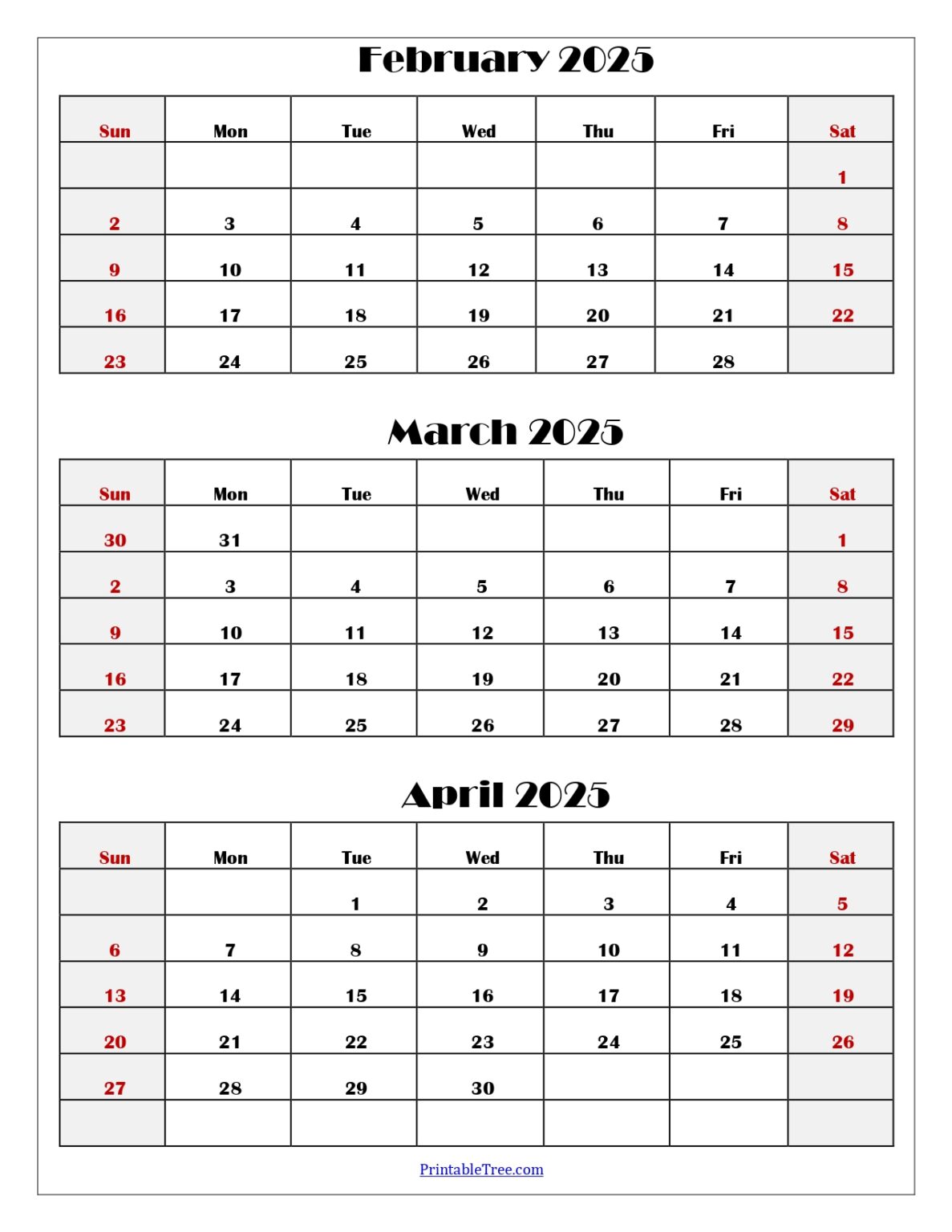 February To May 2025 Calendar Printable PDF Four Months Calendar February To May 2025 Calendar Printable PDF Four Months Calendar