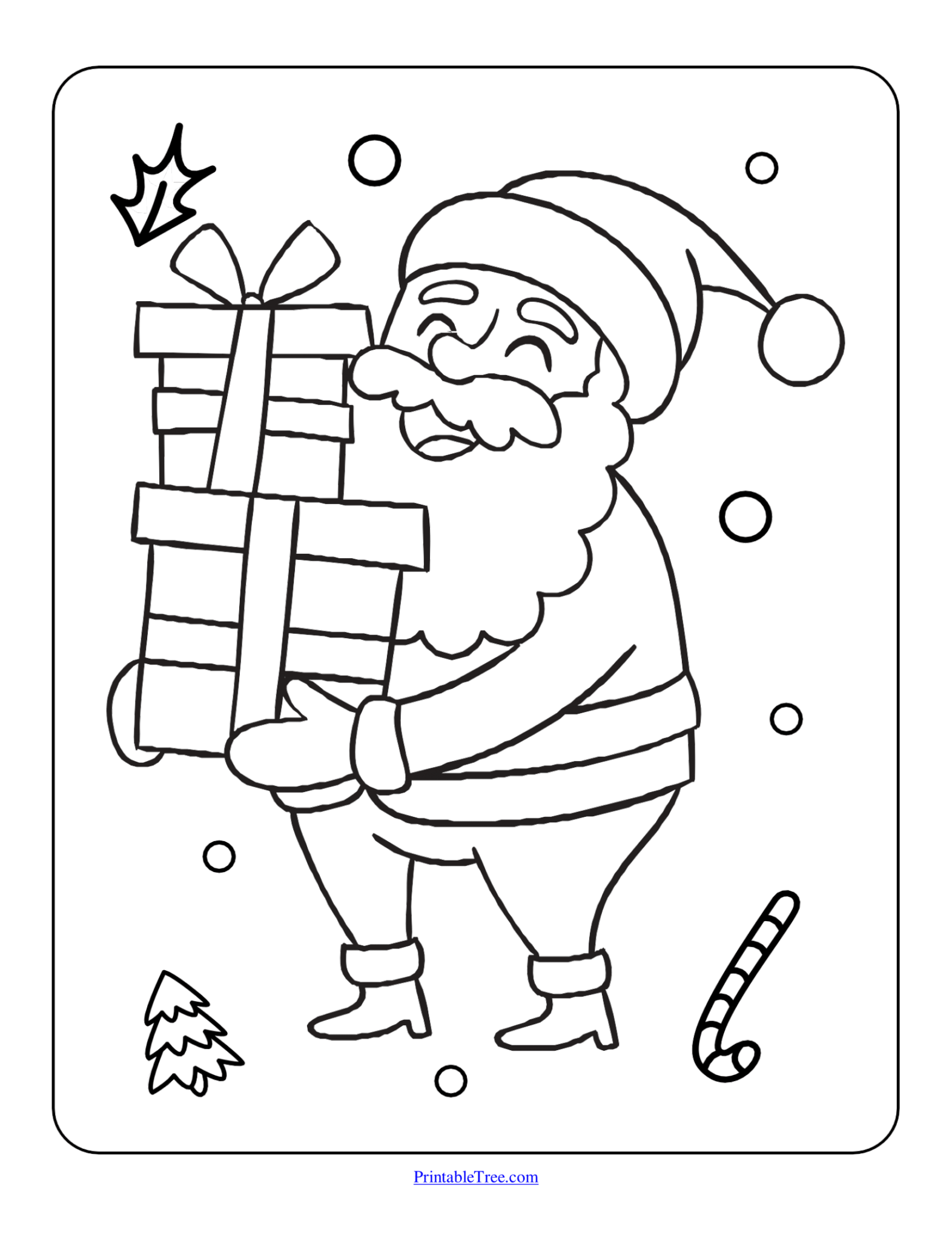 Free Printable Christmas Coloring Pages PDF for Kids and Adults