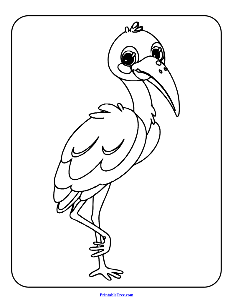 Heron Coloring Pages