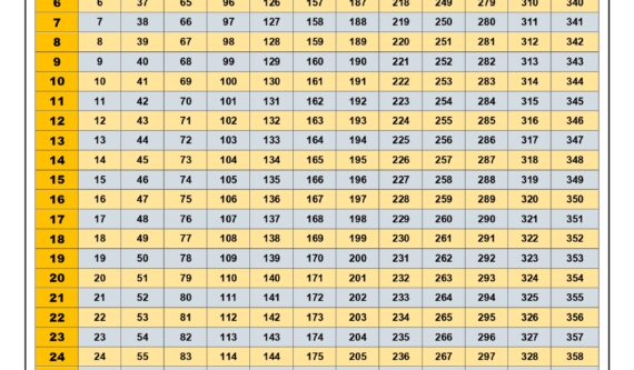 Julian Calendar 2026 Printable Yellow Color