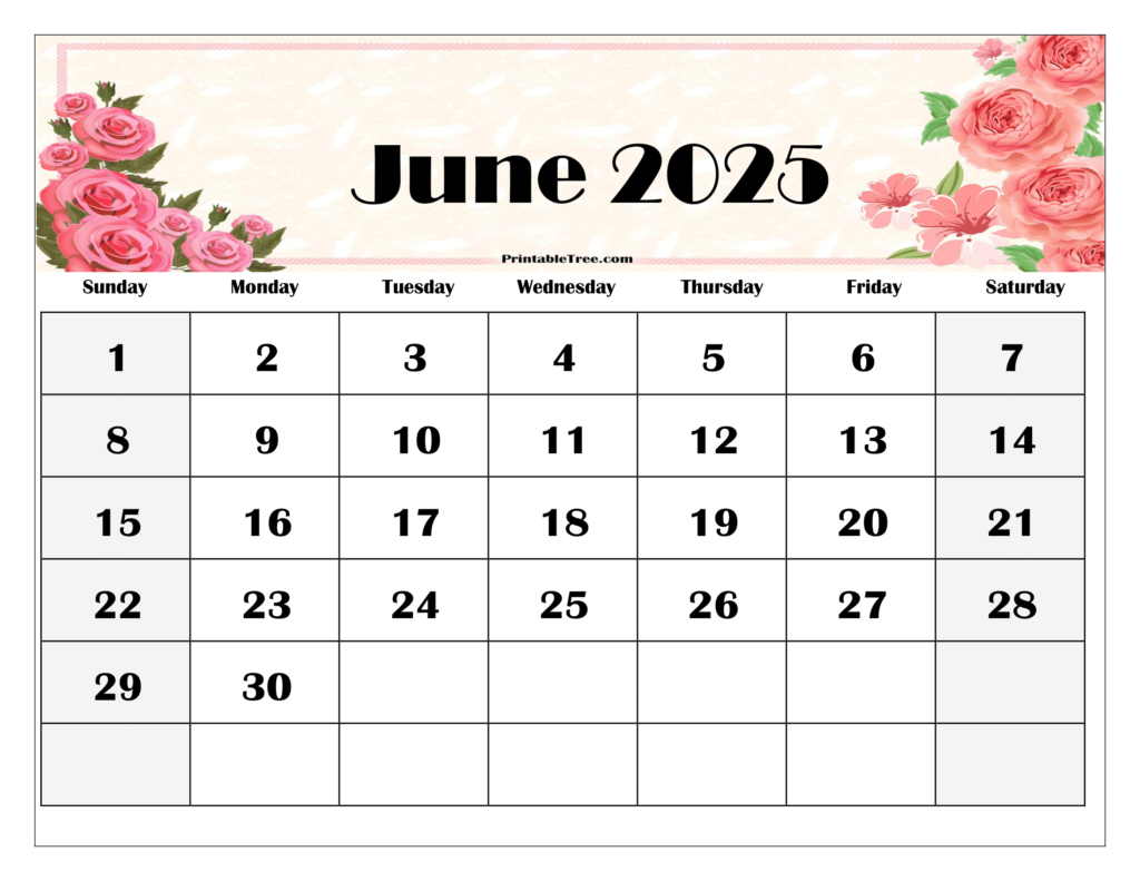 June August 2025 Calendar Printable Images References :