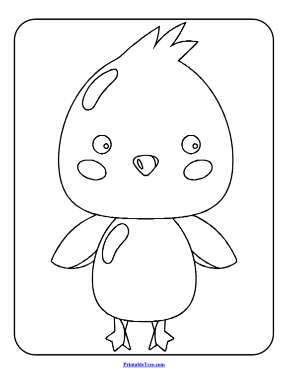 Free Printable Bird Coloring Pages PDF for Kids and Adults