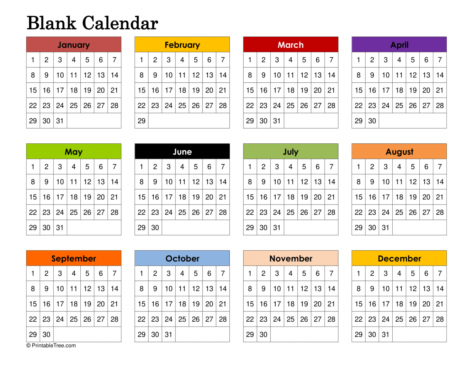 2025 Blank Calendar Printable Pdf Wikihow 