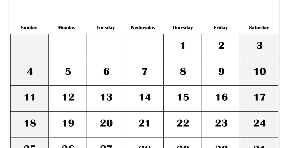 May 2025 Blank Printable Calendar