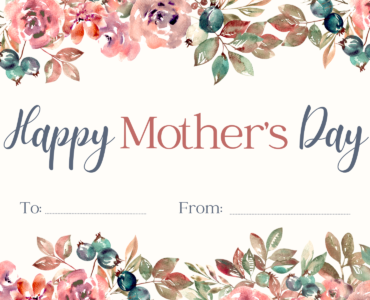 Pink and Beige Floral Happy Mother's Day Card