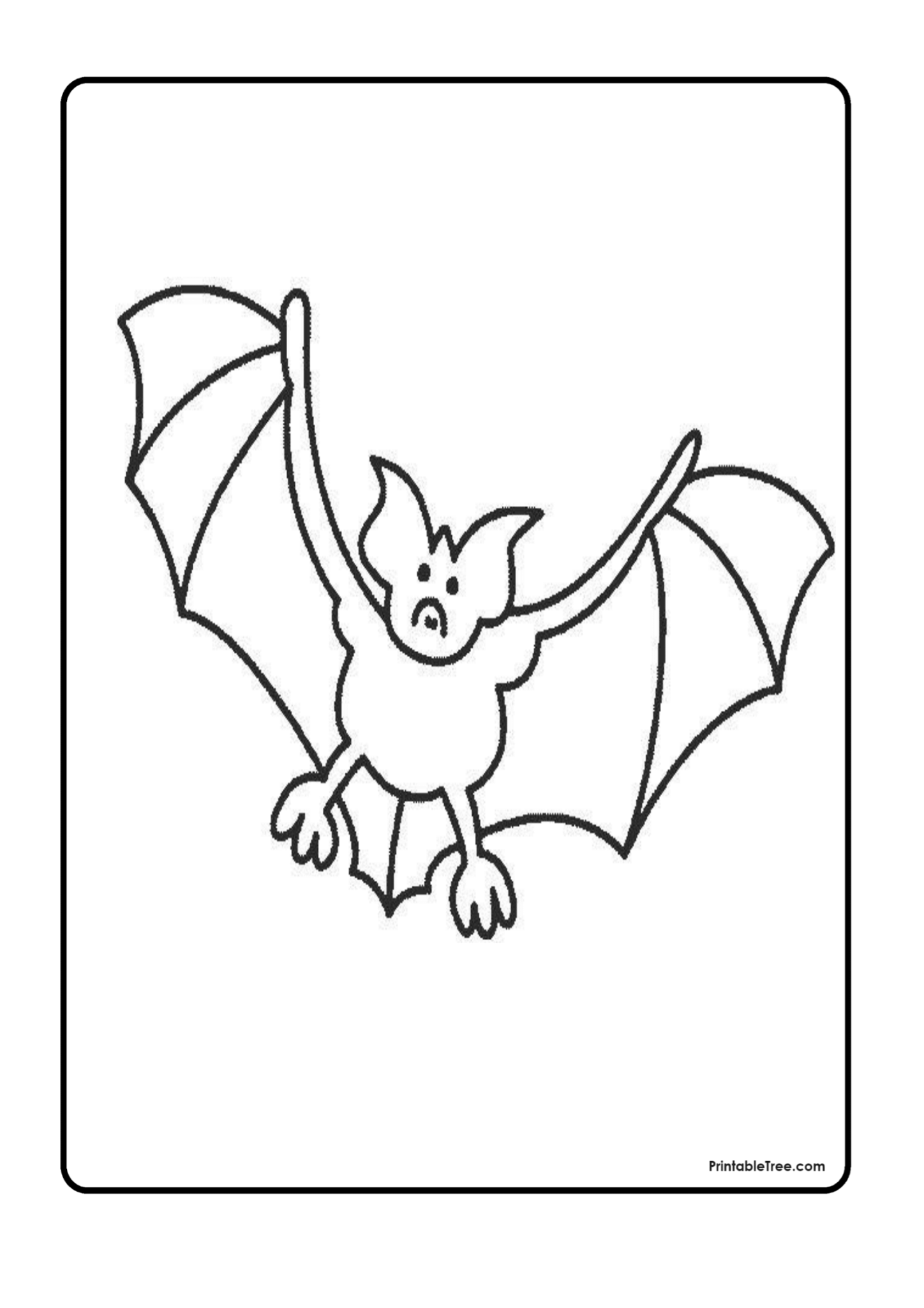 Free Printable Bat Coloring Pages - Printable Bat Coloring Pages 1448x2048 