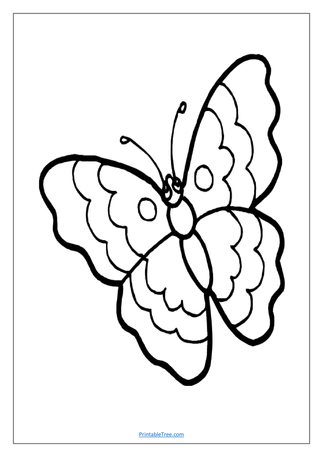 Free Printable Butterfly Coloring PDF Pages for Kids and Adults