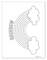 Free Printable Rainbow Coloring Pages PDF for Kids &amp; Adults