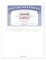 Free Printable Social Security Card PDF Templates(Fake/ Real ...