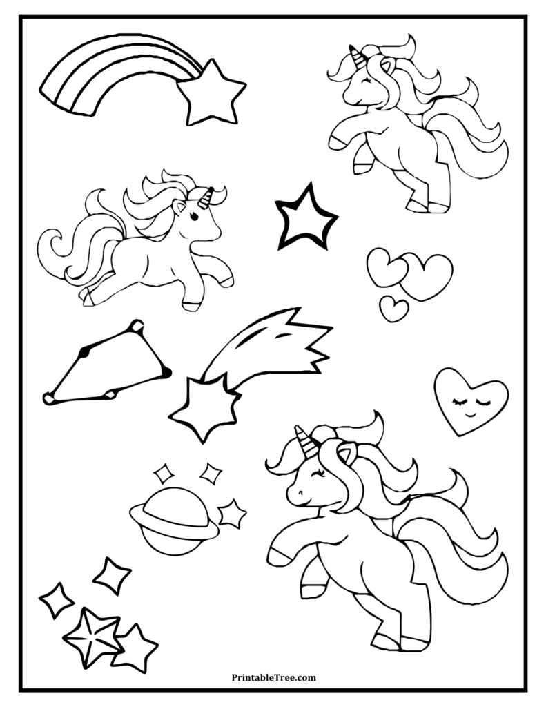 Unicorn Coloring Pages-1