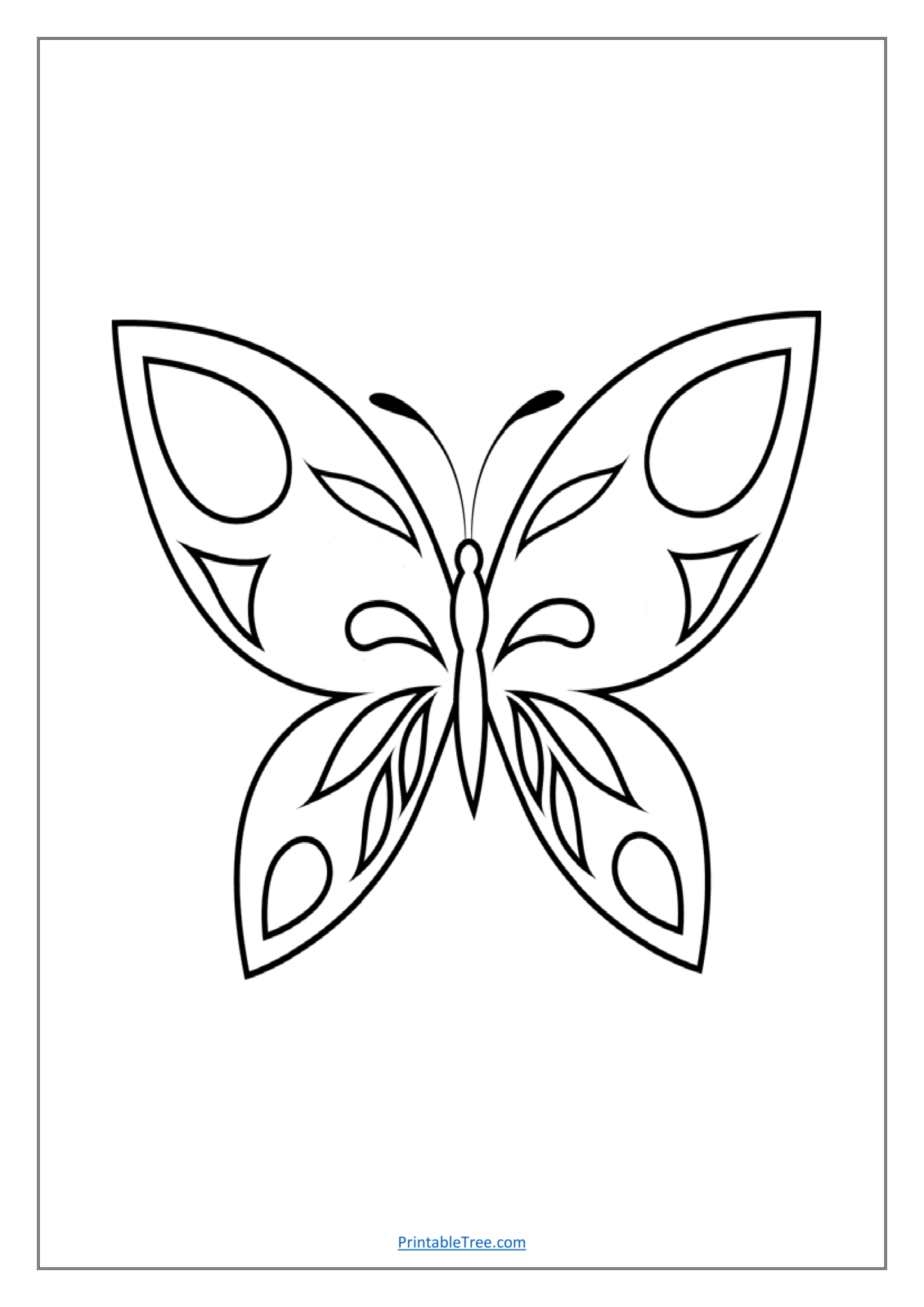 Free Printable Butterfly Coloring PDF Pages for Kids and Adults