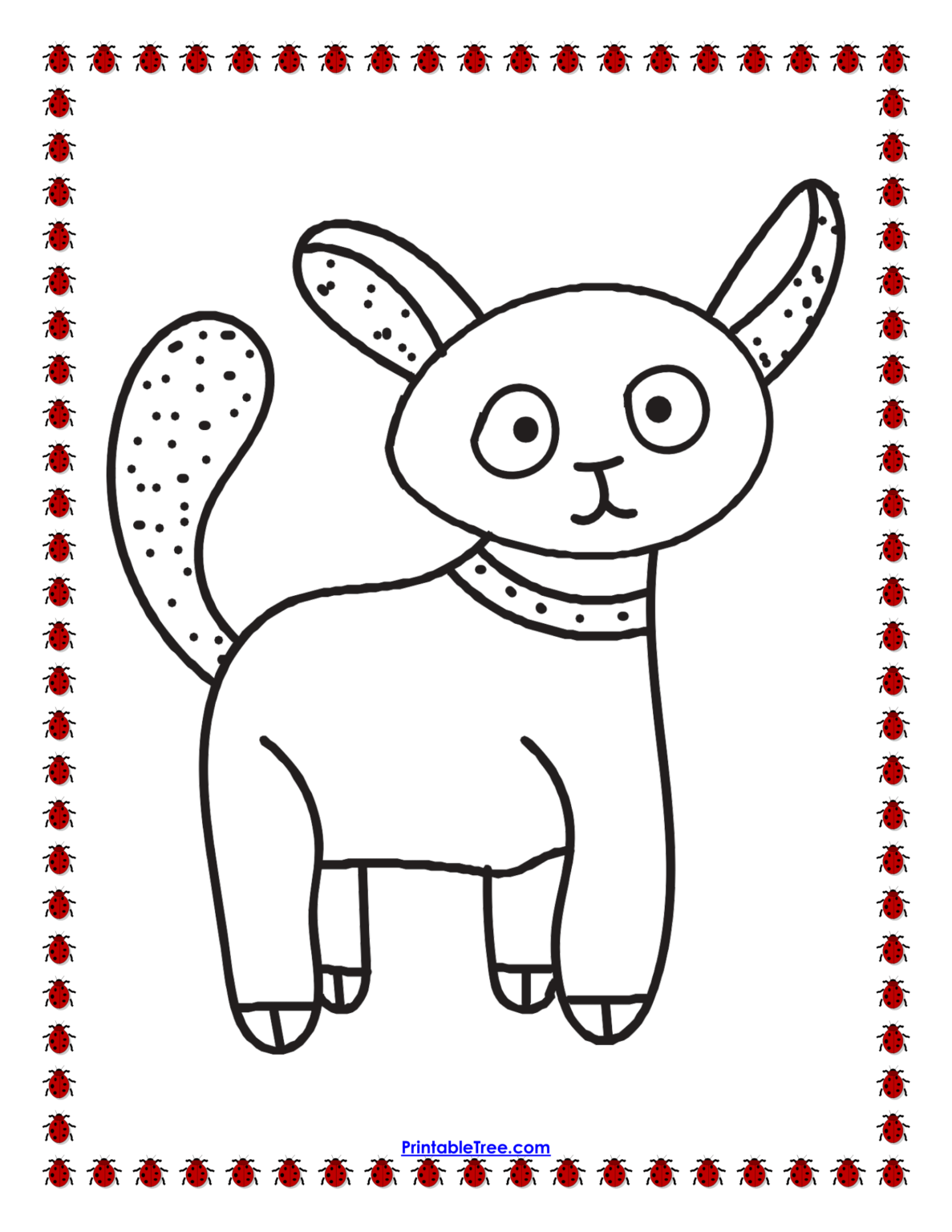 Free Printable Cat Coloring Pages PDF for Kids and Adults